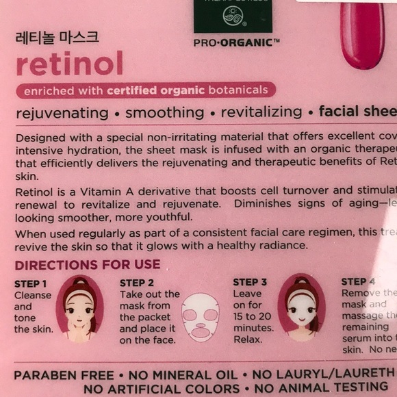 Retinol face mask - Picture 4 of 4